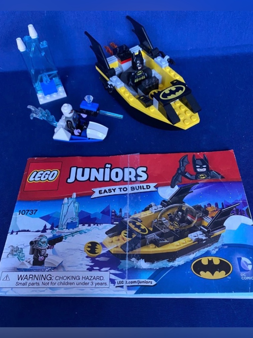 LEGO Juniors 10737 Batman vs Mr Freeze with 2 Minifigures & Manual, 1 Minor Sub